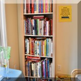 F30. Narrow wood bookcase. 72”h x 24”w x 11.5”d